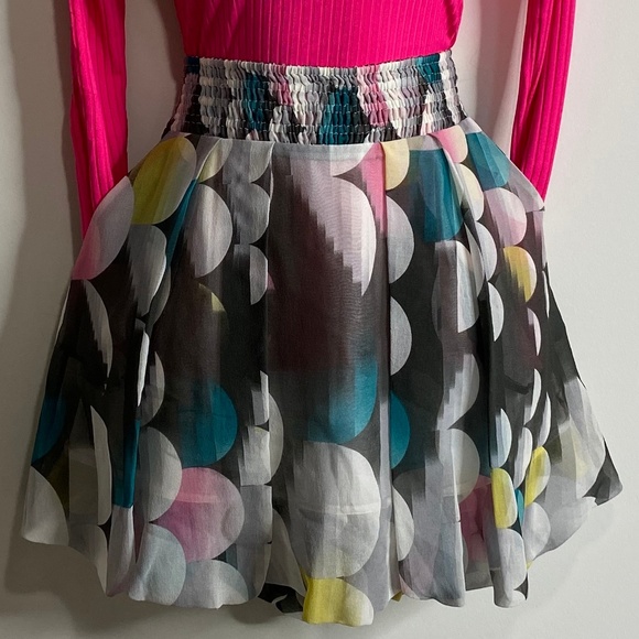 Luc. Duchene Chiffon Mini Skirt with Pockets - Picture 1 of 7